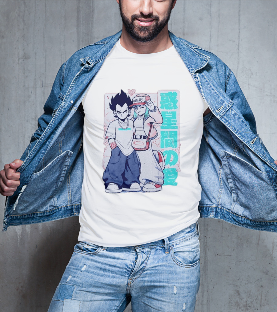Vegeta Bulma Capsule Corp Love Dragon Ball Z Kanji T-Shirt