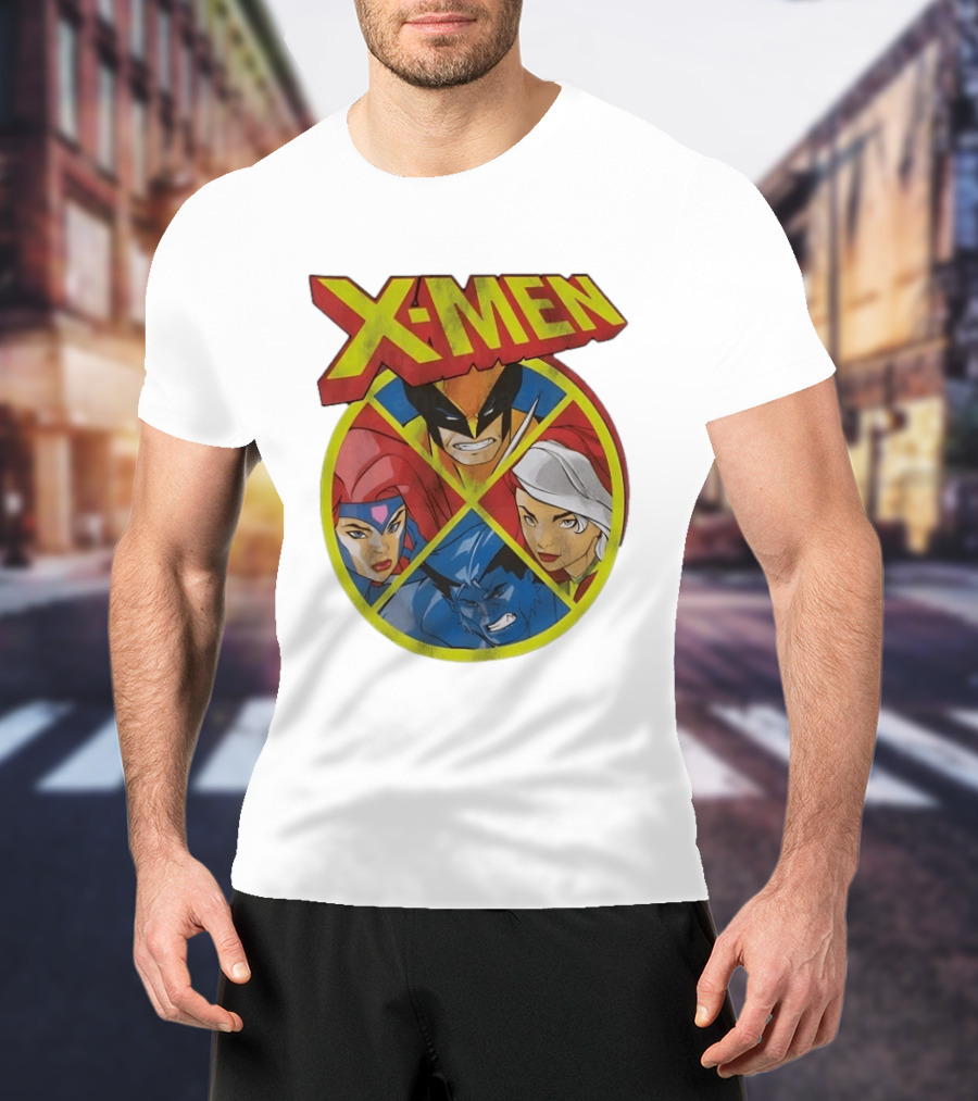 X Men Wolverine Jean Grey Rogue Beast Classic Comic Characters T-Shirt