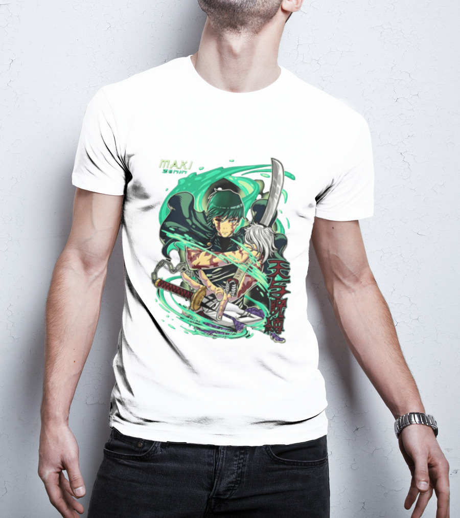Maki Zenin Jujutsu Kaisen Anime Manga JJK Sword T-Shirt