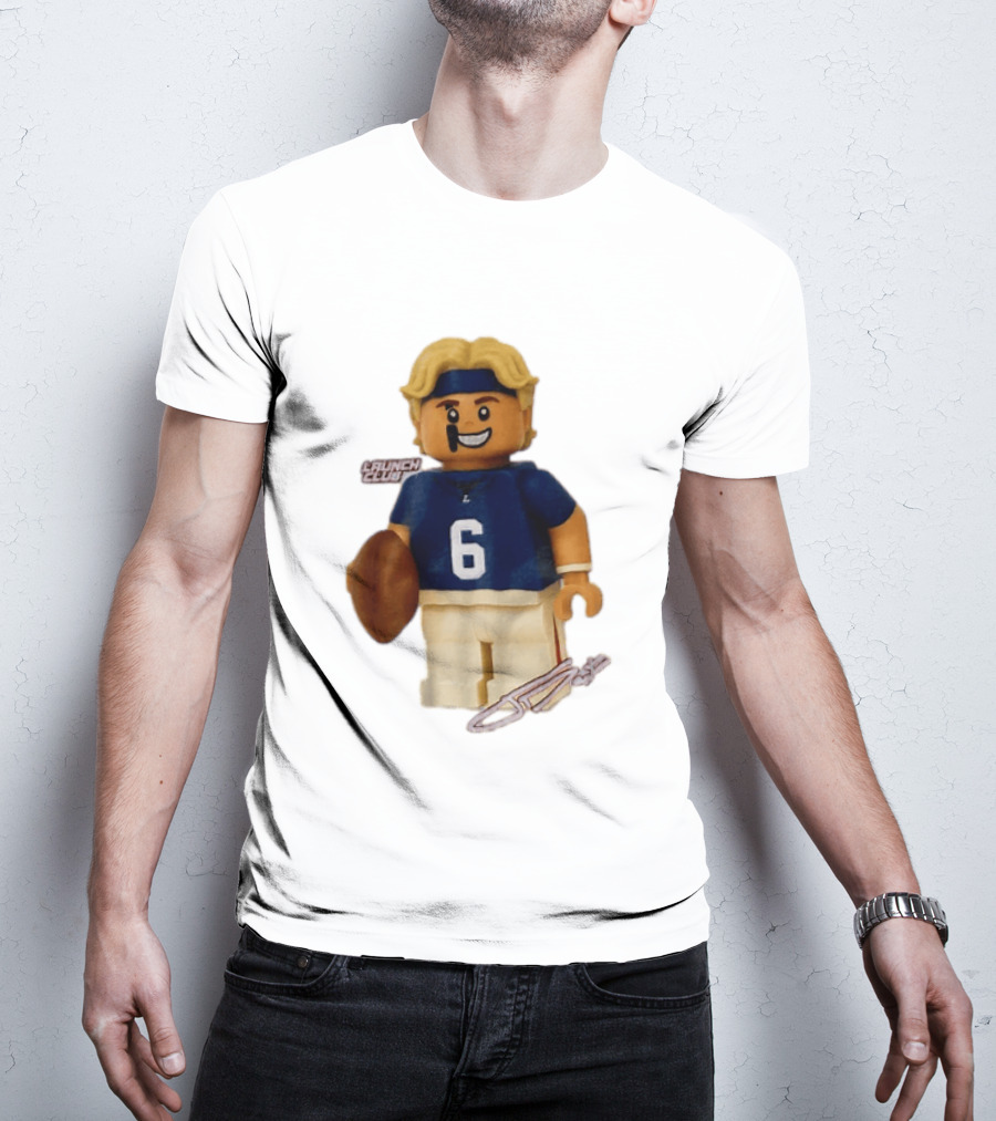 New York Giants Quarterback Jaxson Dart Lego Launch Club 6 Football Cartoon T-Shirt