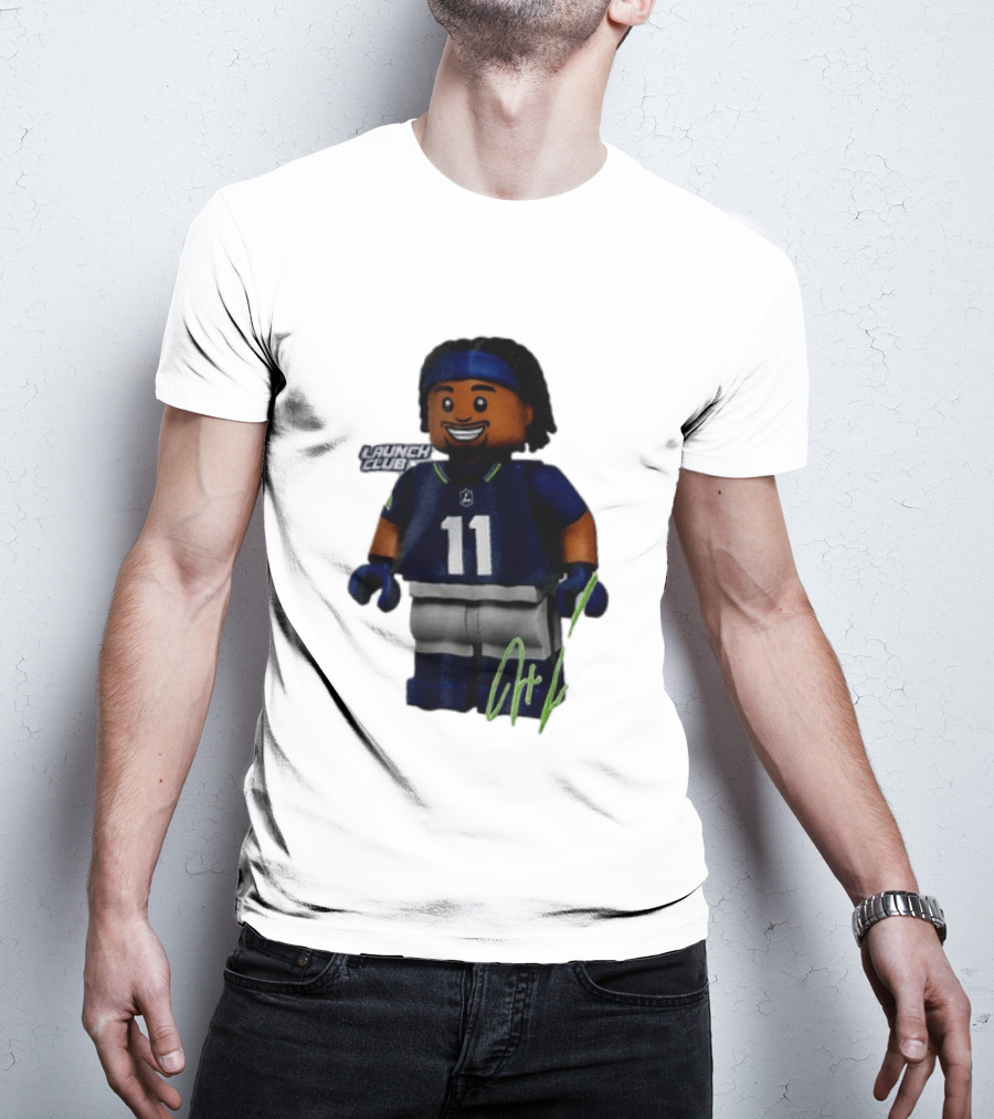 Seattle Seahawks Jaxon Smith Njigba Number 11 Launch Club Edition T-Shirt