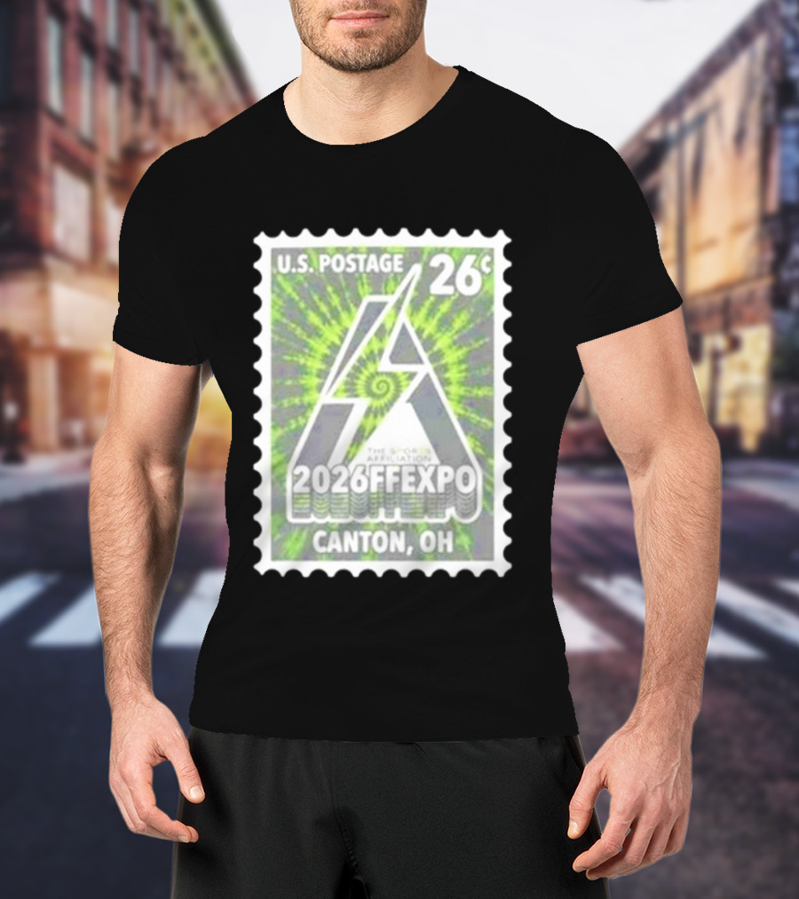U.S. Postage 26c The Sports Affiliation 2026 FF Expo Canton OH Stamp T-Shirt