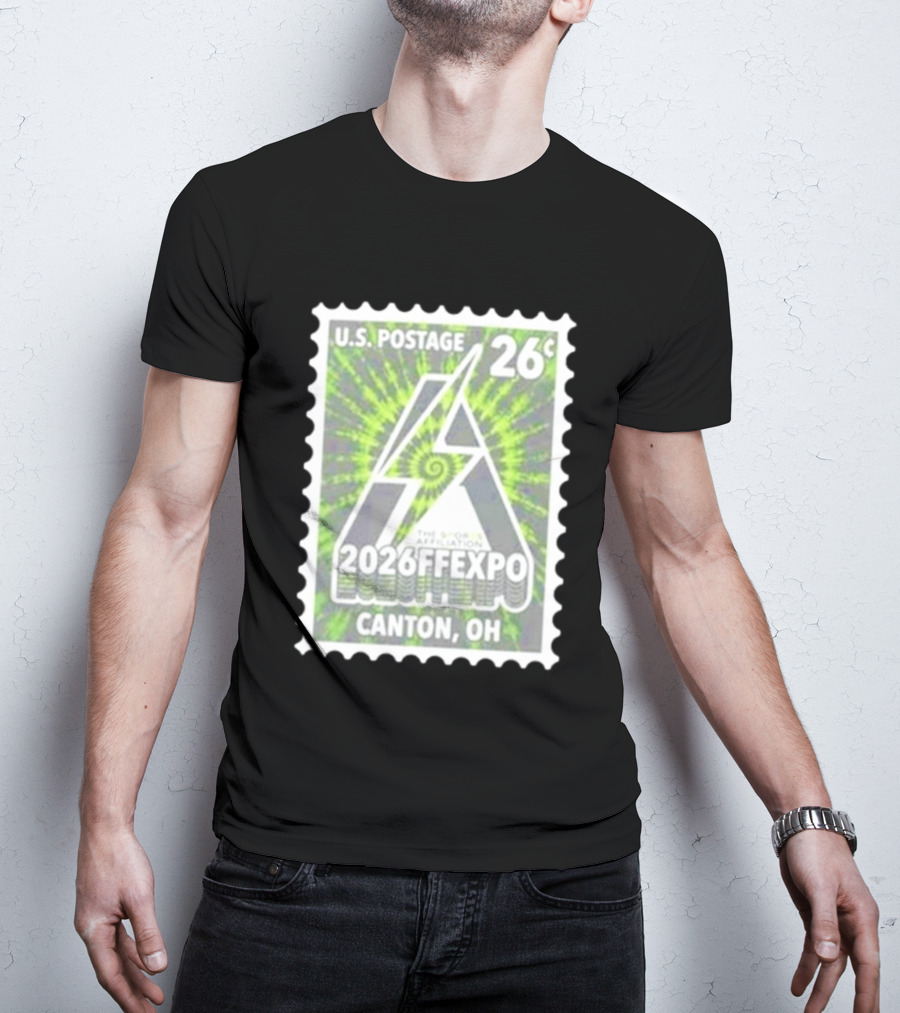 U.S. Postage 26c The Sports Affiliation 2026 FF Expo Canton OH Stamp T-Shirt