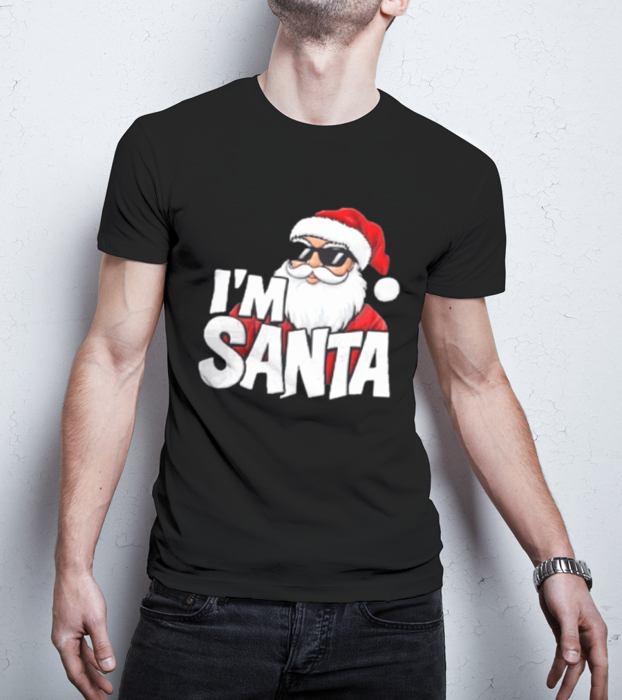 I'm Santa Sunglasses Cool Christmas Holiday T-Shirt