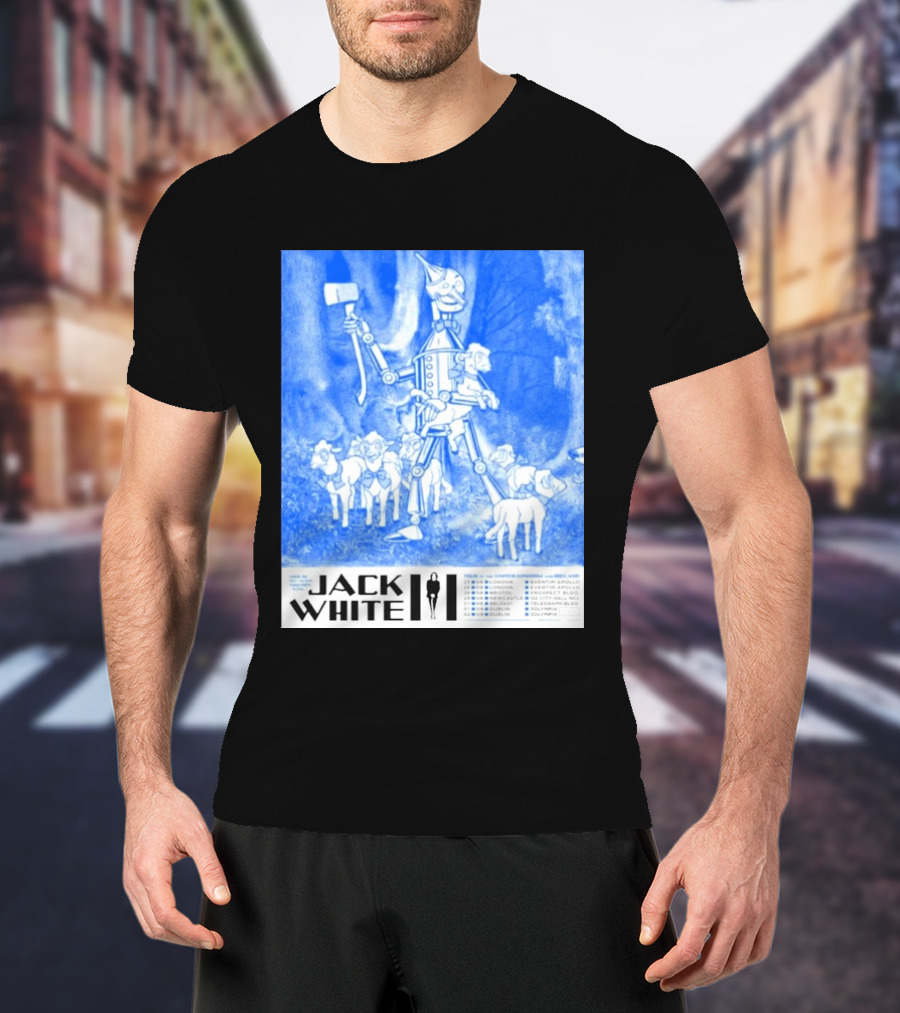 Jack White United Kingdom And Ireland 2026 Tour Tin Man With Sheep T-Shirt