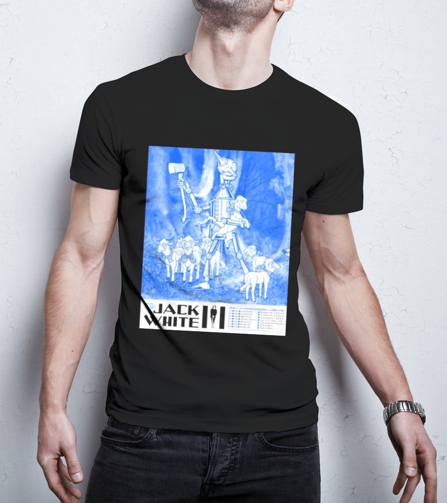 Jack White United Kingdom And Ireland 2026 Tour Tin Man With Sheep T-Shirt