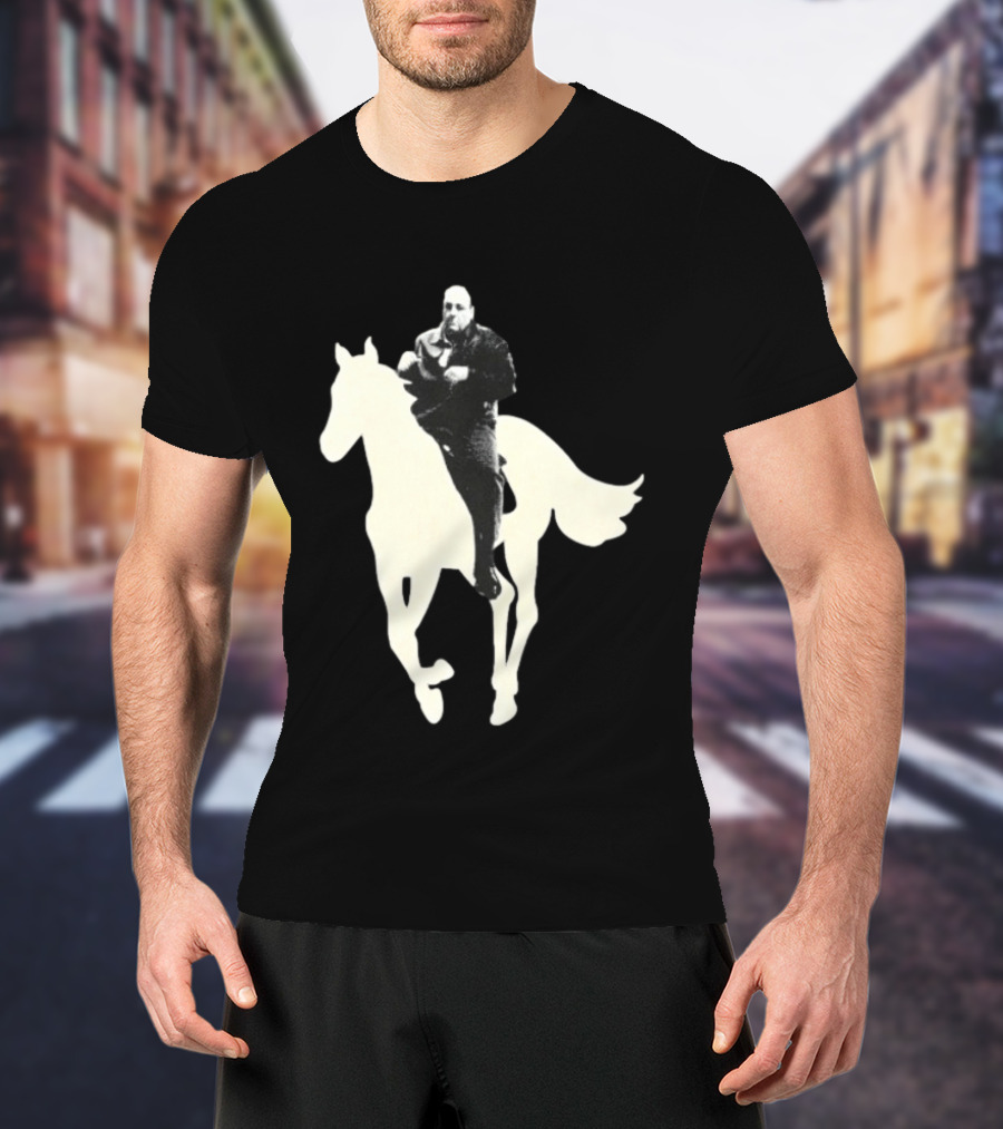 James Gandolfini The Sopranos Horse Riding T-Shirt