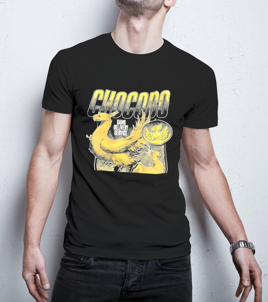 Chocobo Sams Delivery Service Final Fantasy Yellow Bird T-Shirt