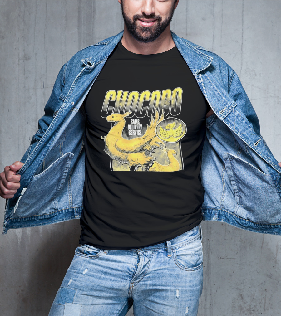Chocobo Sams Delivery Service Final Fantasy Yellow Bird T-Shirt