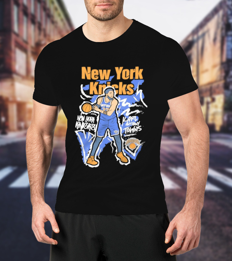 New York Knicks NBA Karl Anthony Towns Basketball T-Shirt