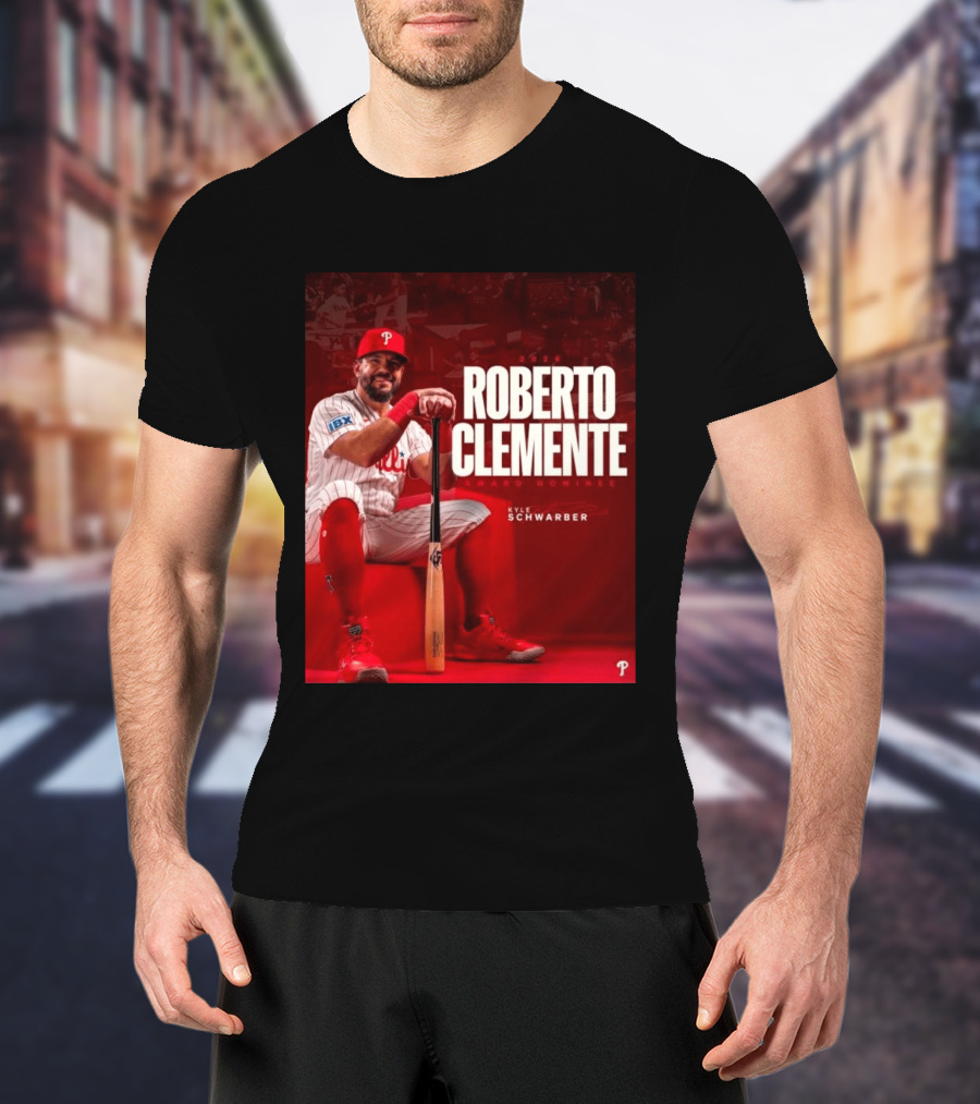 2026 Kyle Schwarber Roberto Clemente Award Nominee Phillies Baseball Recognition T-Shirt