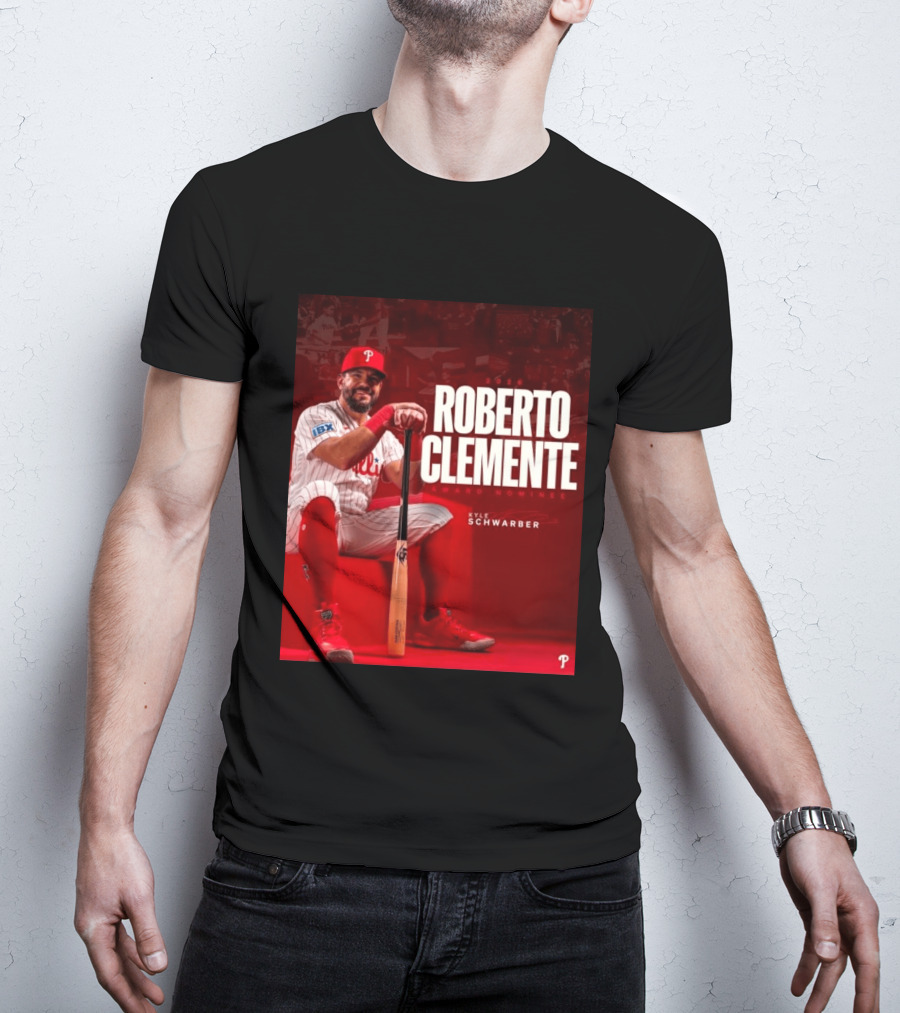 2026 Kyle Schwarber Roberto Clemente Award Nominee Phillies Baseball Recognition T-Shirt