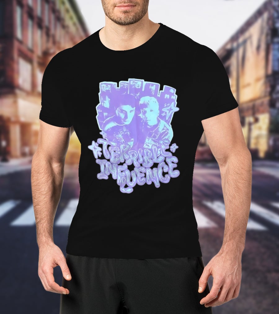 Terrible Influence Gerard Way Frank Iero Graphic Duo Purple T-Shirt
