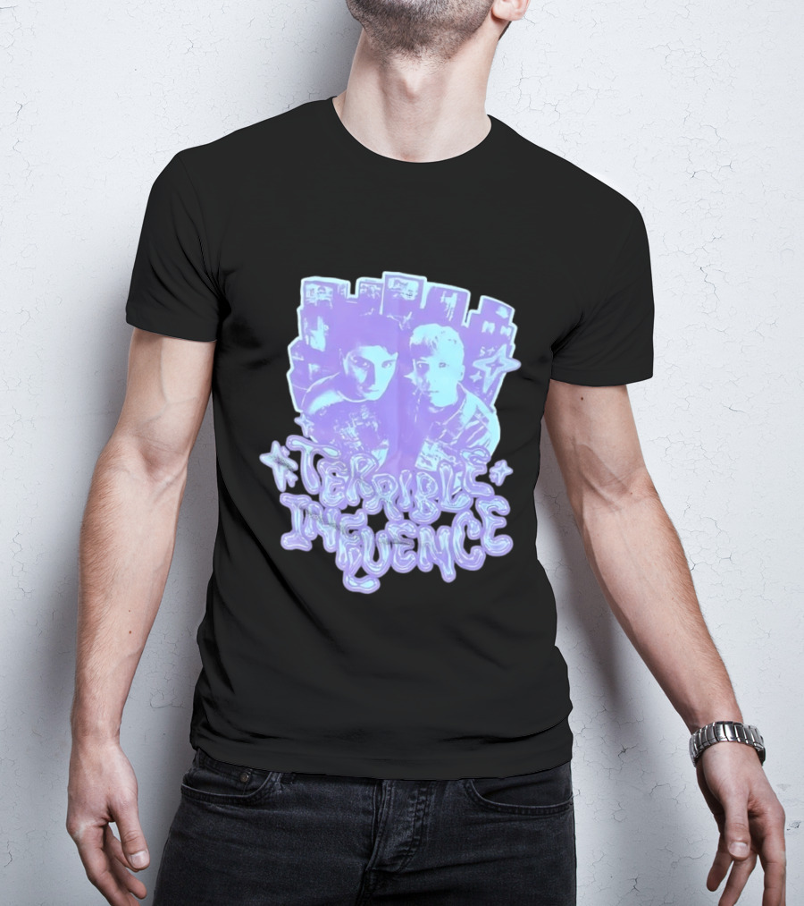 Terrible Influence Gerard Way Frank Iero Graphic Duo Purple T-Shirt