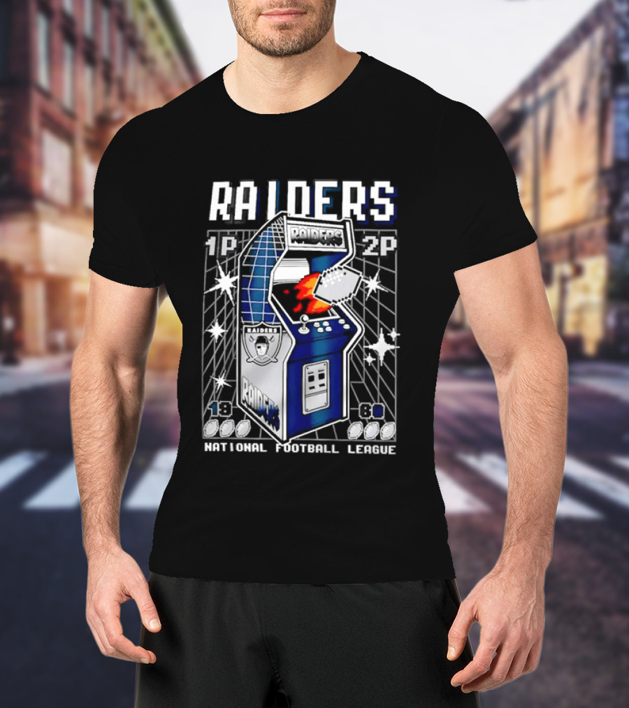 Las Vegas Raiders Arcade Machine NFL T-Shirt