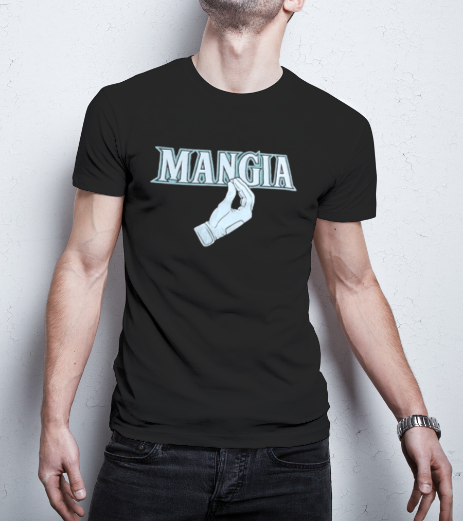 Dominic Canzone Seattle Mariners Mangia Gesture Fan T-Shirt