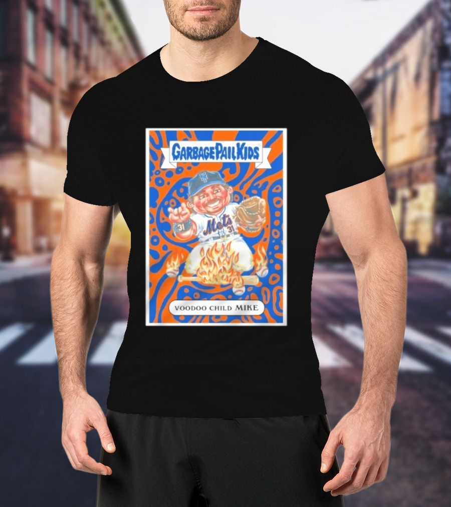 Garbage Pail Kids Mets Voodoo Child Mike Piazza Cards T-Shirt