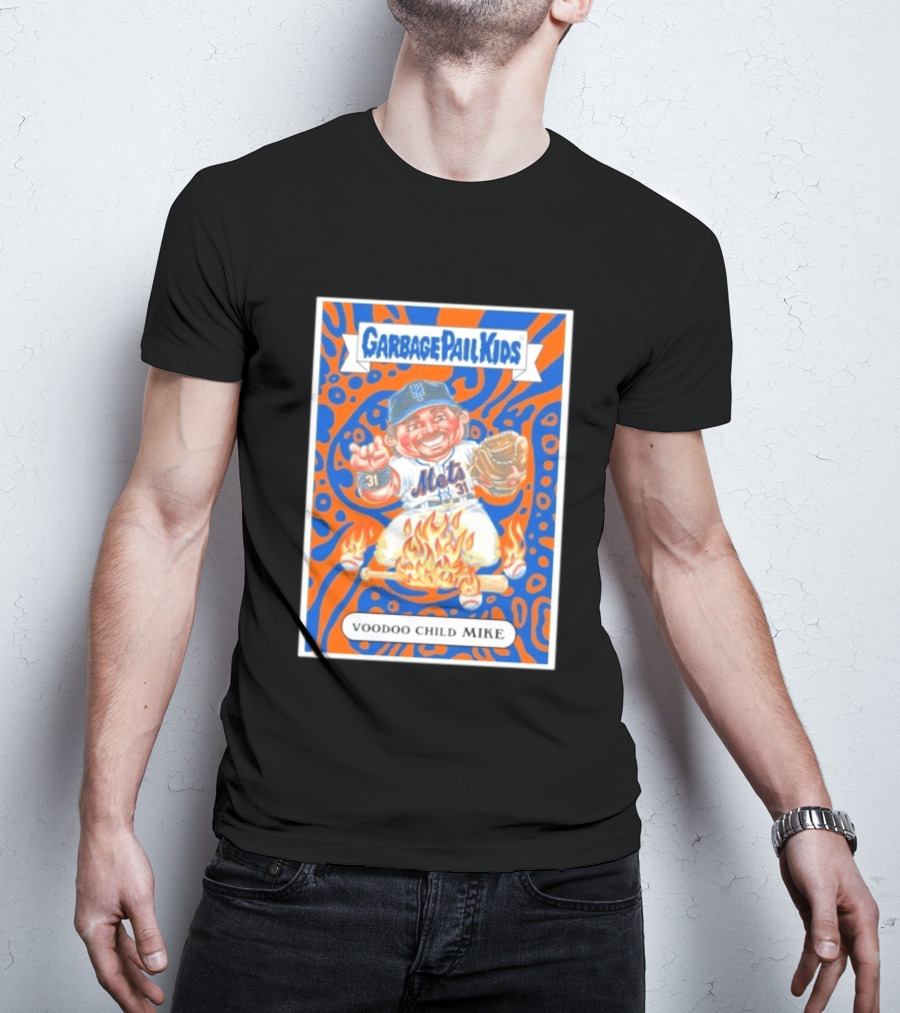 Garbage Pail Kids Mets Voodoo Child Mike Piazza Cards T-Shirt