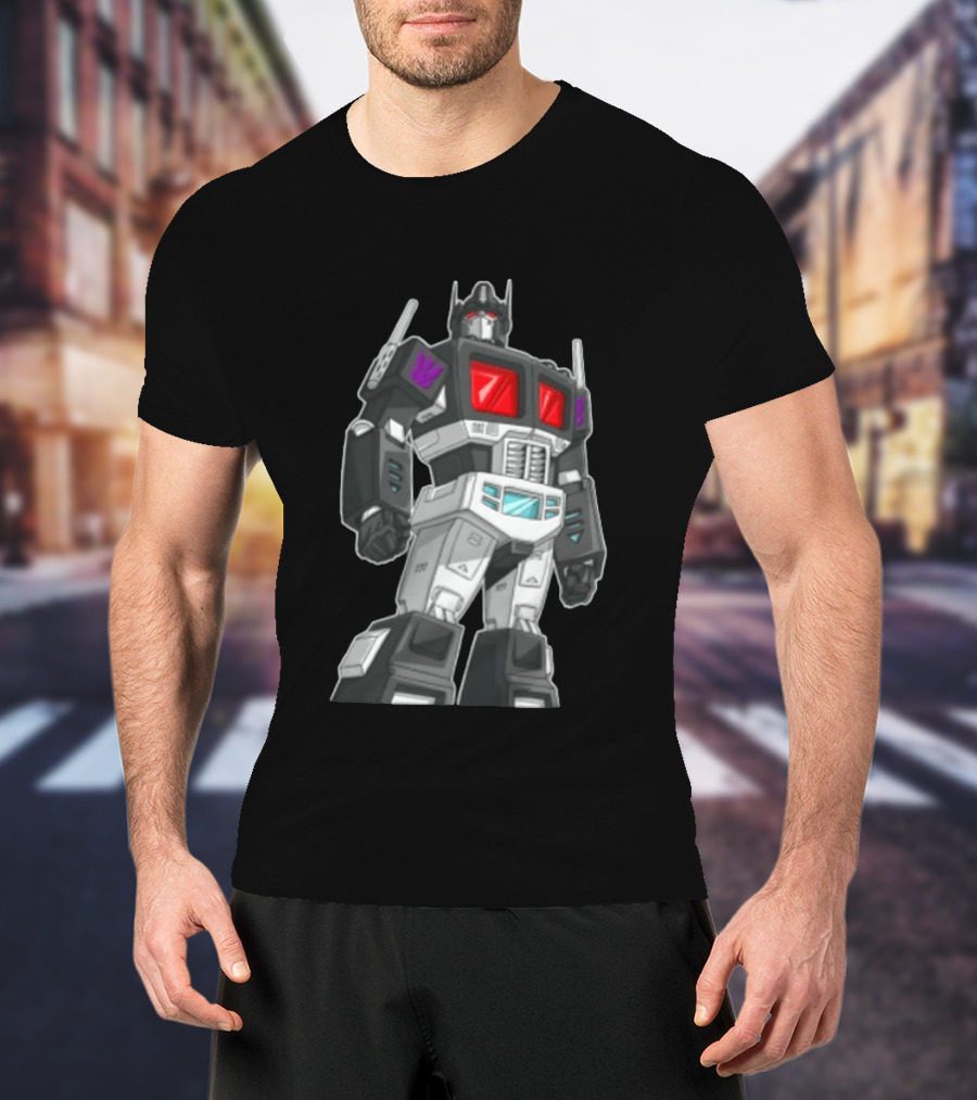 Transformers Decepticons Ajs Black Robot Red Windows Grid Cartoon T-Shirt