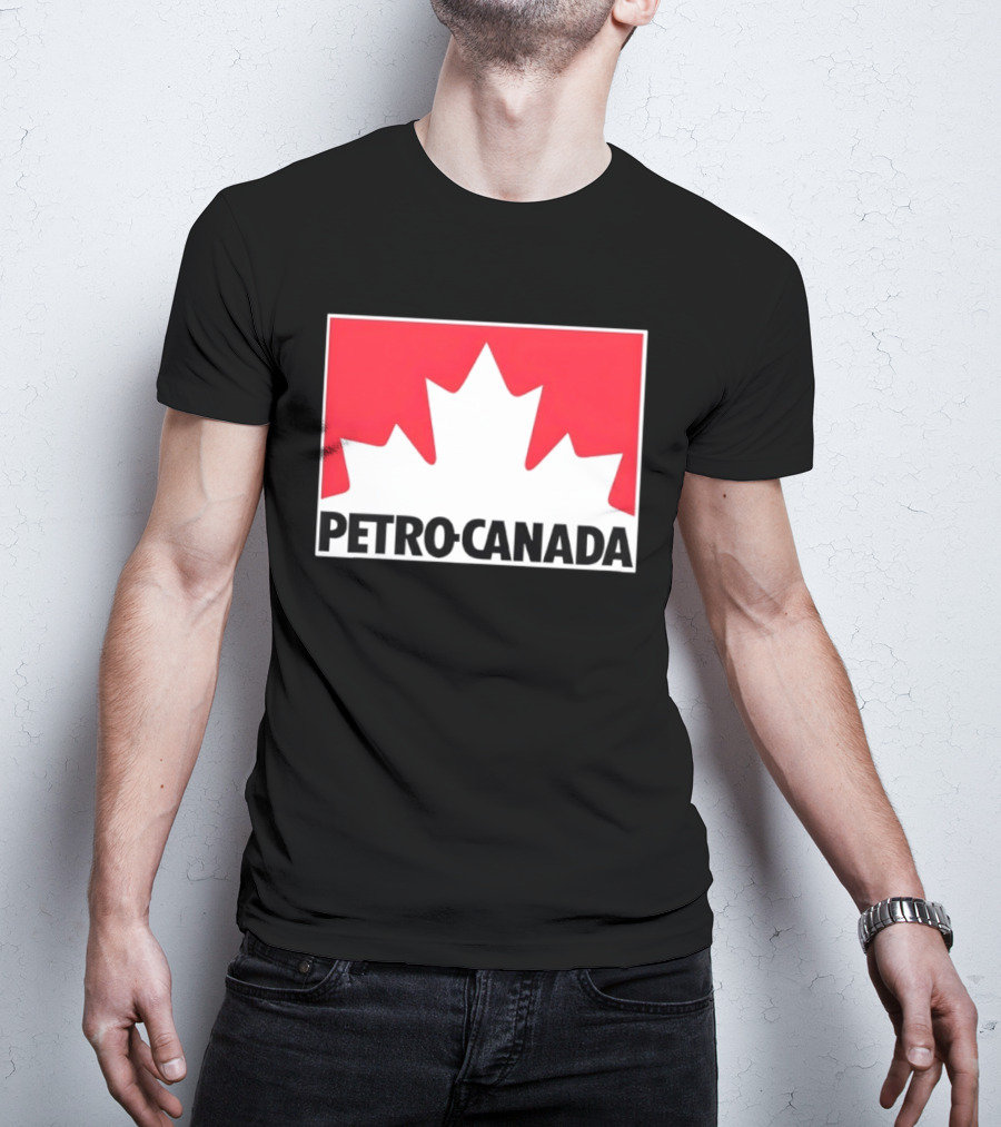 Petro Canada Canadian Gas Station Maple Leaf Branding T-Shirt