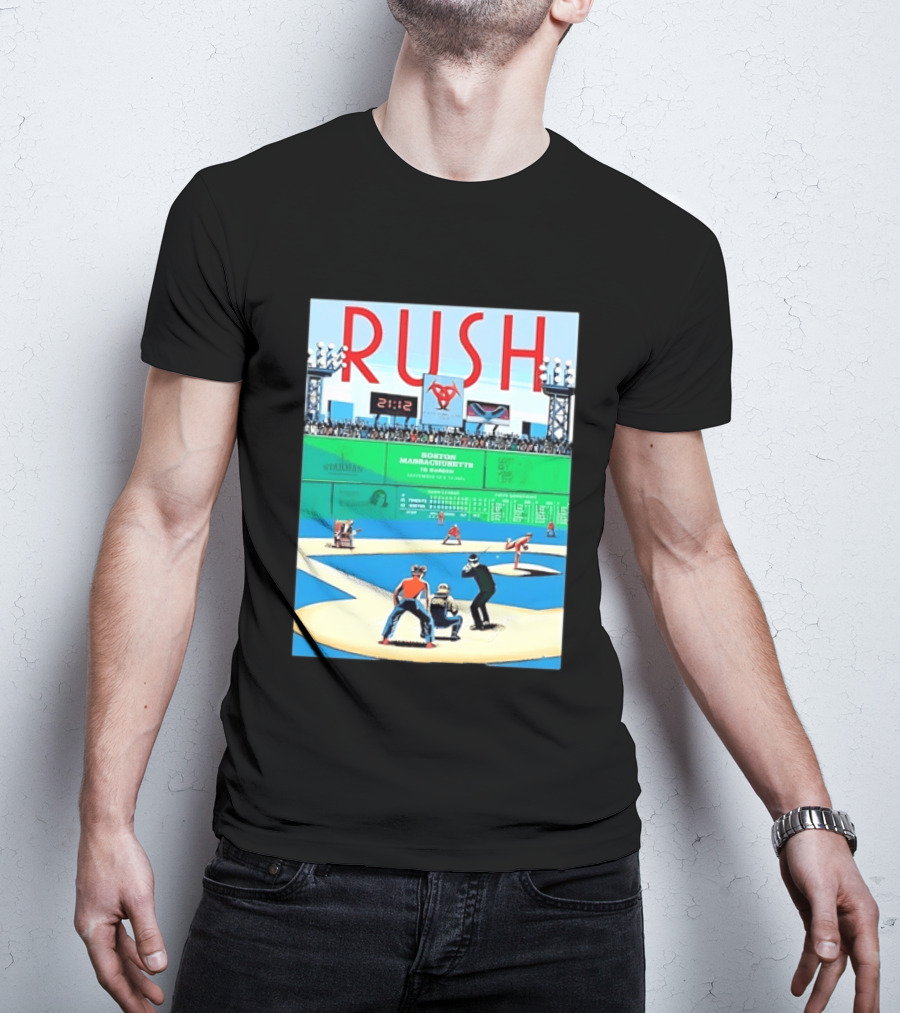 Rush 2112 Fifty Something Tour Boston Massachusetts TD Garden September 5 2024 Stadium Baseball T-Shirt