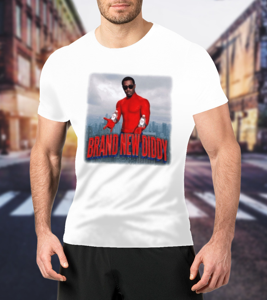 Brand New Diddy Red Outfit With Baby Oil Sean Combs City T-Shirt