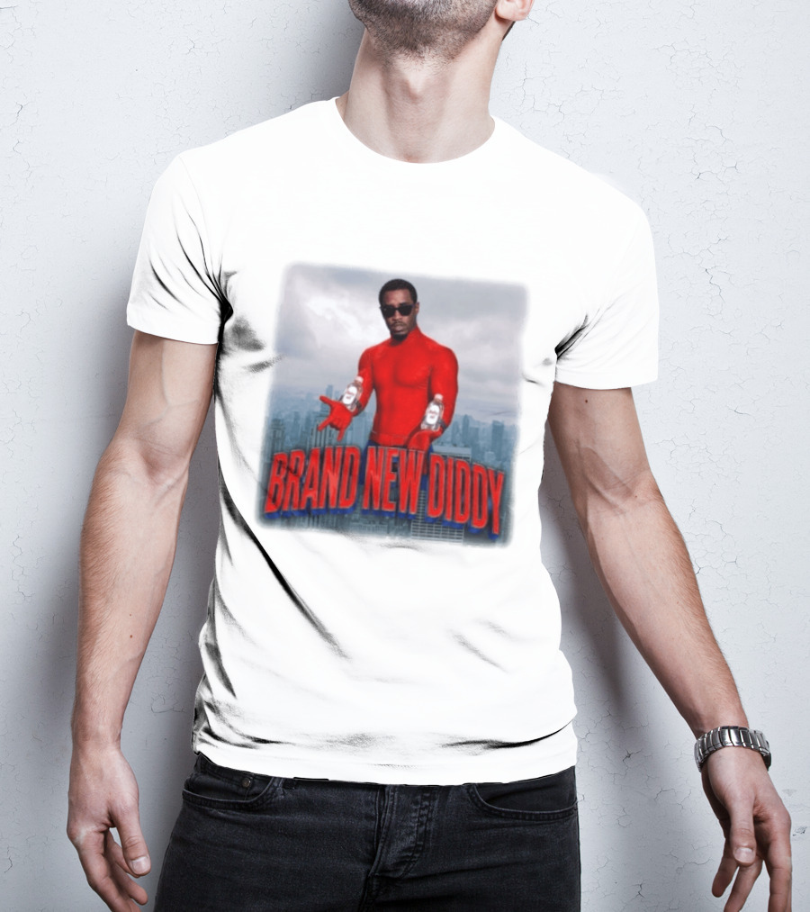 Brand New Diddy Red Outfit With Baby Oil Sean Combs City T-Shirt