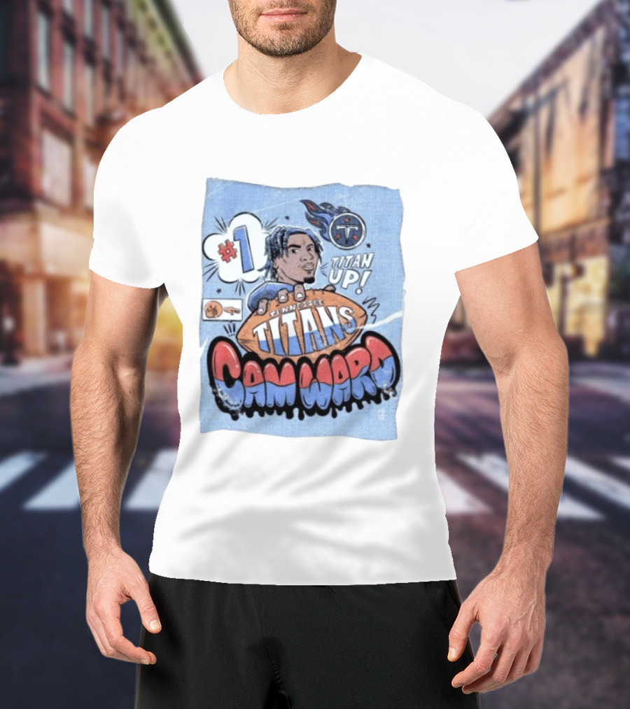 #1 Tennessee Titans Titan Up Cam Ward Comic T-Shirt
