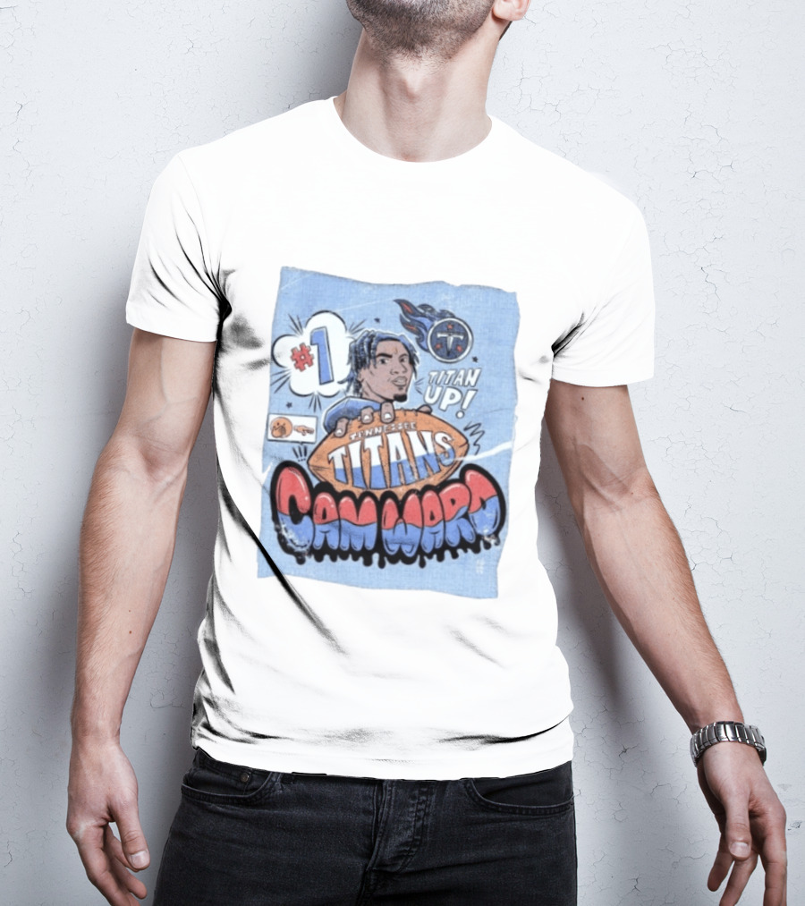 #1 Tennessee Titans Titan Up Cam Ward Comic T-Shirt