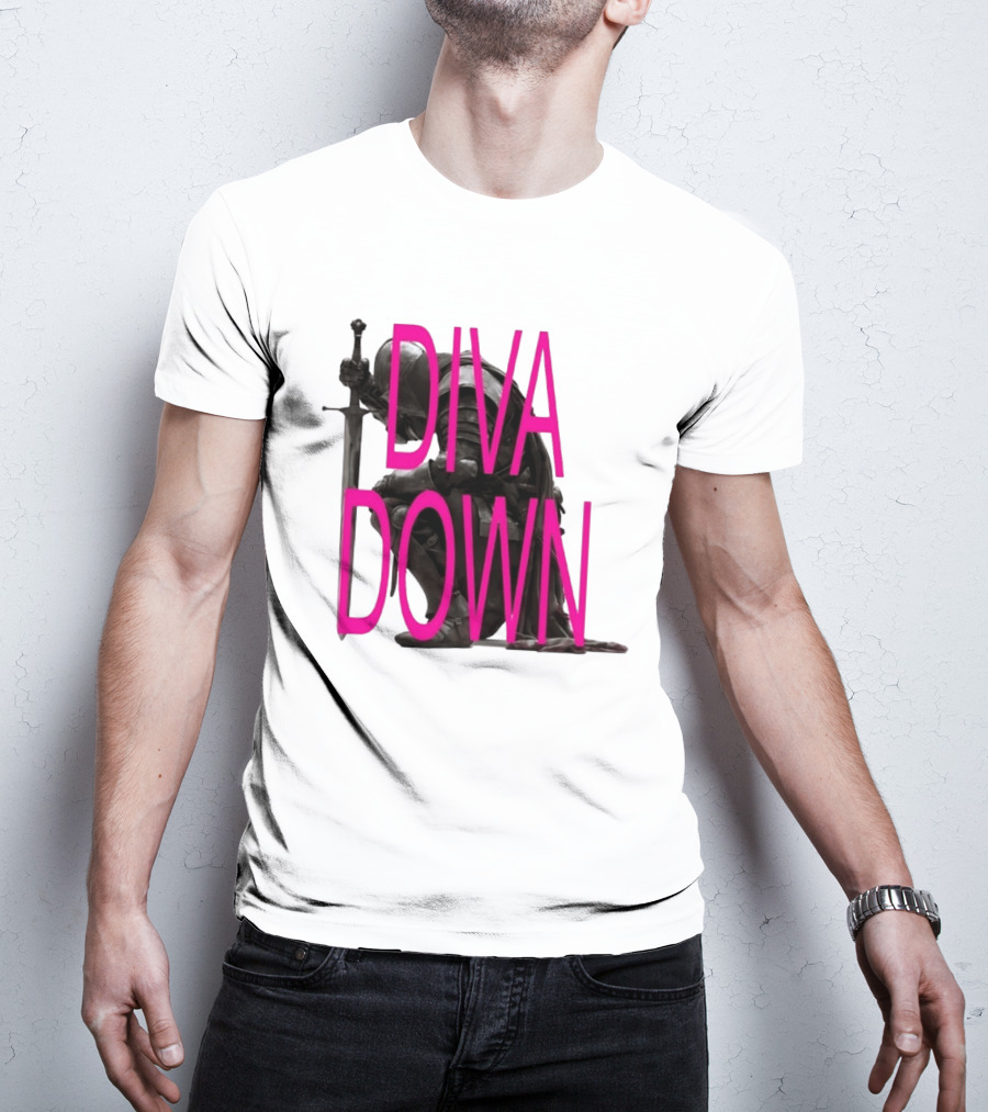 Diva Down Knight Sword Warrior Armor T-Shirt
