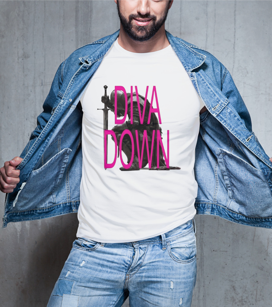 Diva Down Knight Sword Warrior Armor T-Shirt