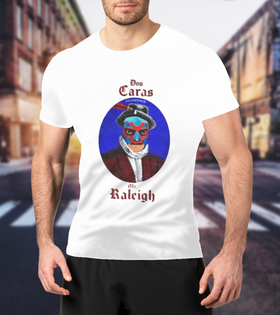Dos Caras Mr Raleigh Graveyard Lucha Libre Mask T-Shirt