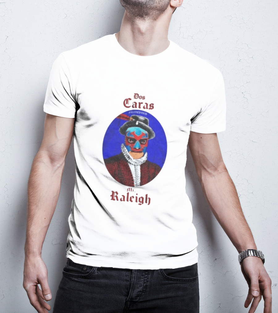Dos Caras Mr Raleigh Graveyard Lucha Libre Mask T-Shirt