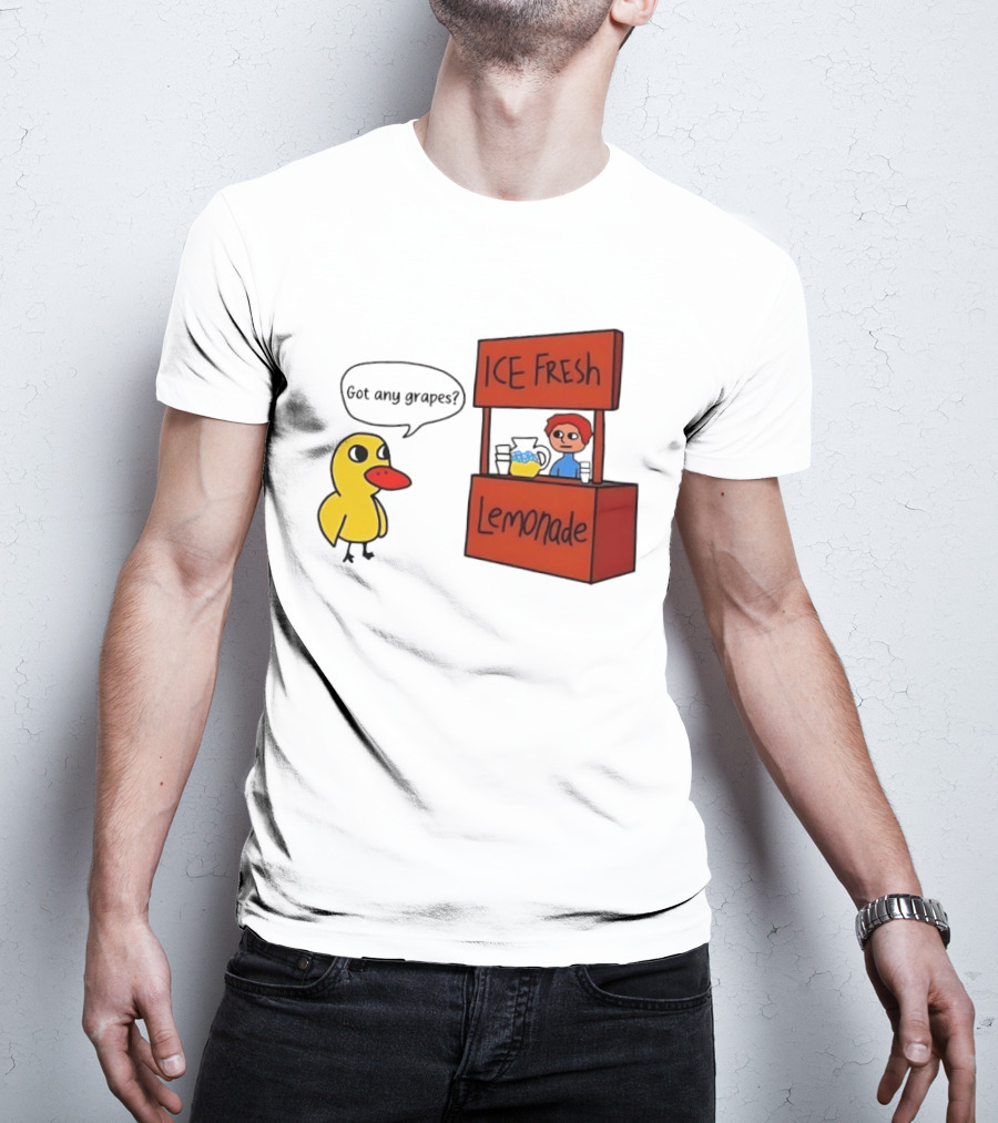 Got Any Grapes Duck Ice Fresh Lemonade Stand T-Shirt