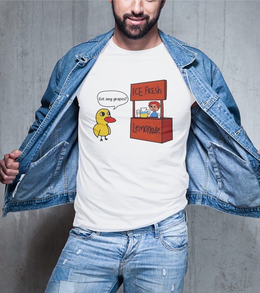 Got Any Grapes Duck Ice Fresh Lemonade Stand T-Shirt