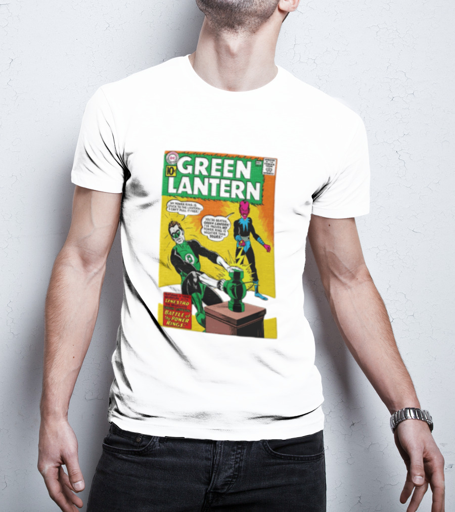 Green Lantern Sinestro Battle Of The Power Rings Comic Cover DC Comics T-Shirt