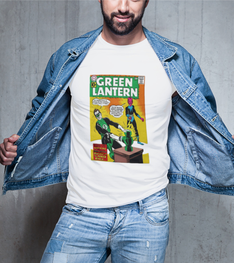 Green Lantern Sinestro Battle Of The Power Rings Comic Cover DC Comics T-Shirt