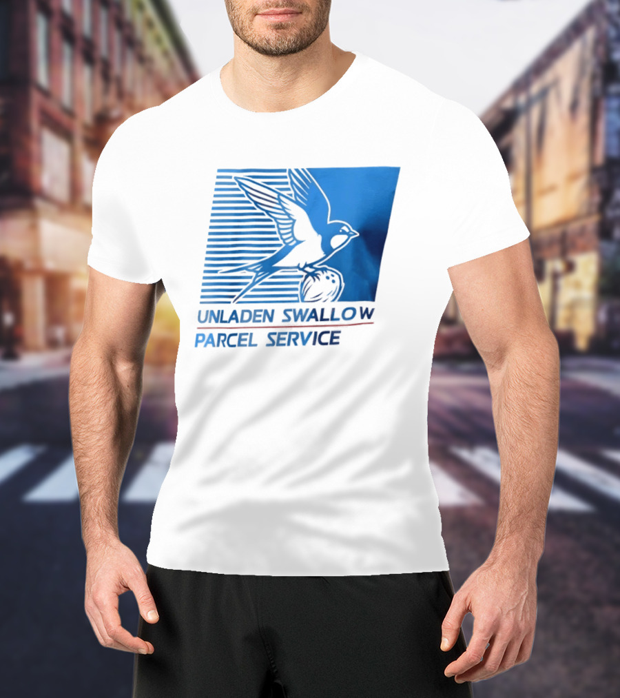 Unladen Swallow Parcel Service Monty Python T-Shirt