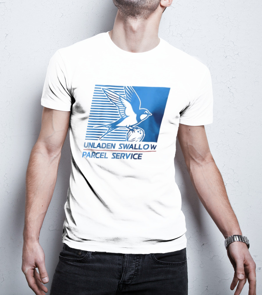Unladen Swallow Parcel Service Monty Python T-Shirt