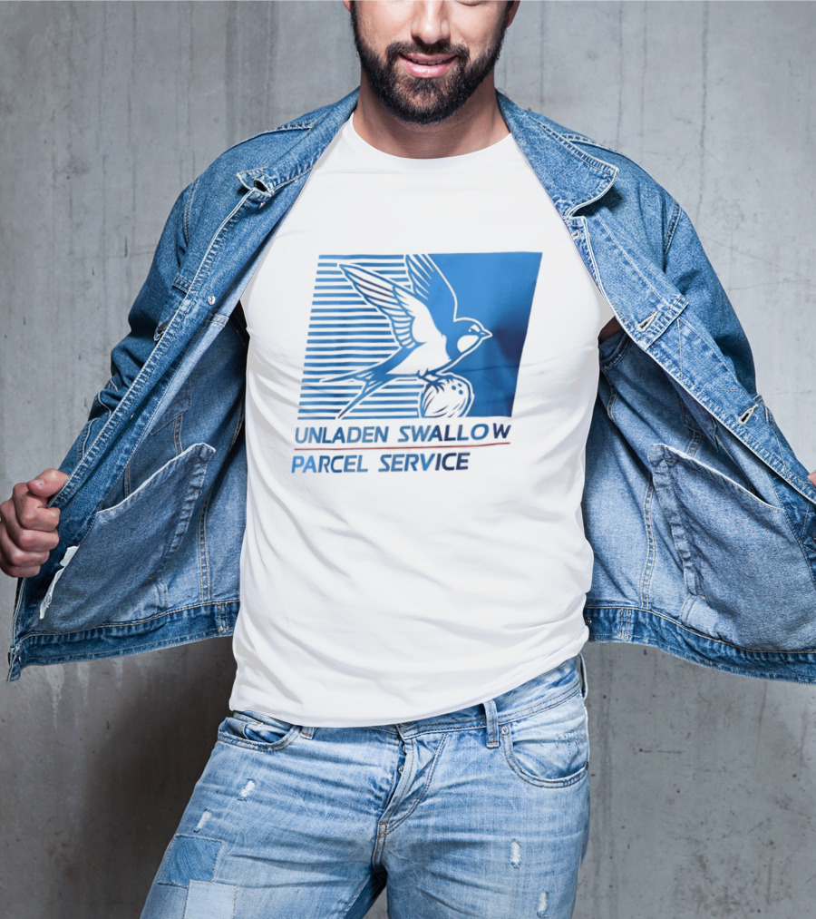 Unladen Swallow Parcel Service Monty Python T-Shirt