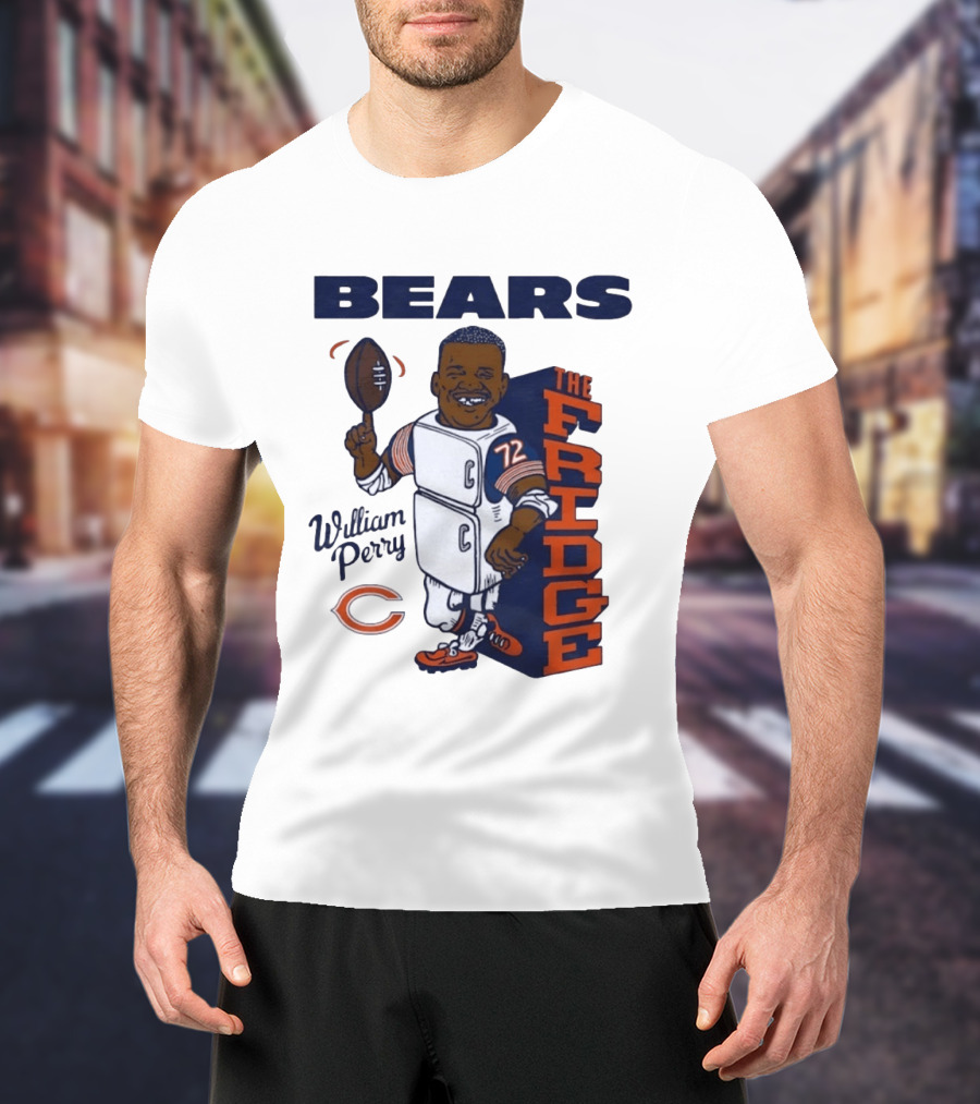 Chicago Bears William Perry The Fridge 72 Football T-Shirt
