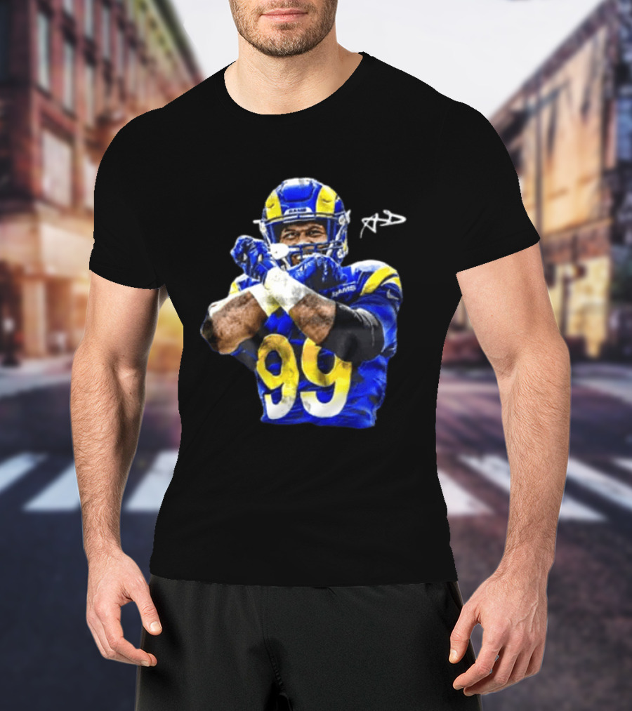 Aaron Donald Los Angeles Rams 99 The Return Signature NFL Football Star T-Shirt
