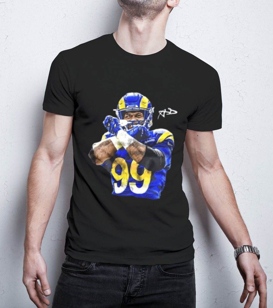 Aaron Donald Los Angeles Rams 99 The Return Signature NFL Football Star T-Shirt