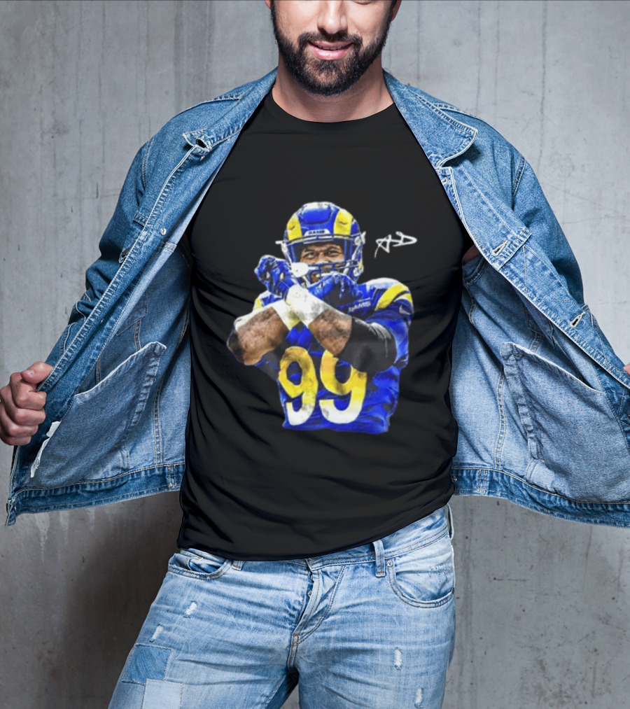 Aaron Donald Los Angeles Rams 99 The Return Signature NFL Football Star T-Shirt