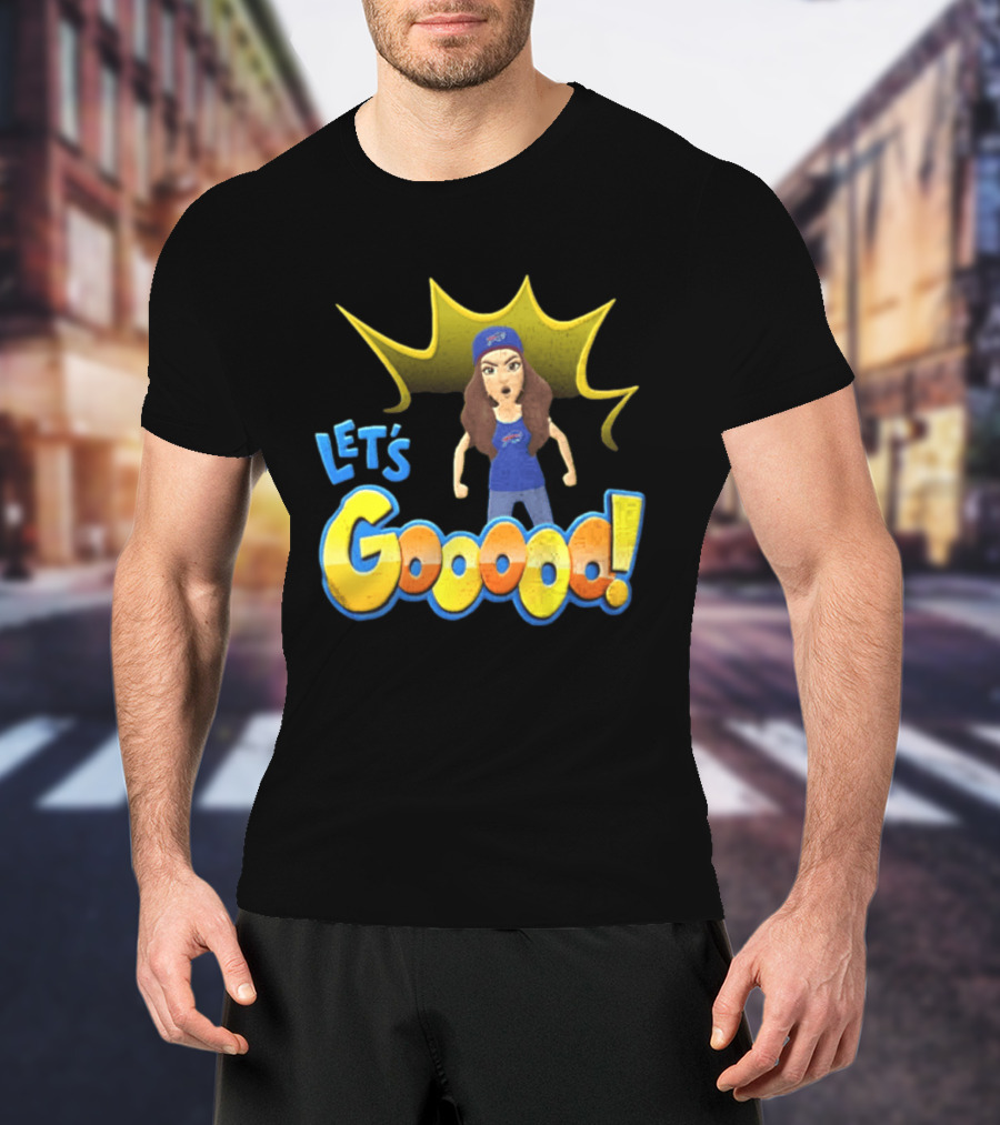 Buffalo Bills Let's Gooooo Football Enthusiast Team Spirit T-Shirt