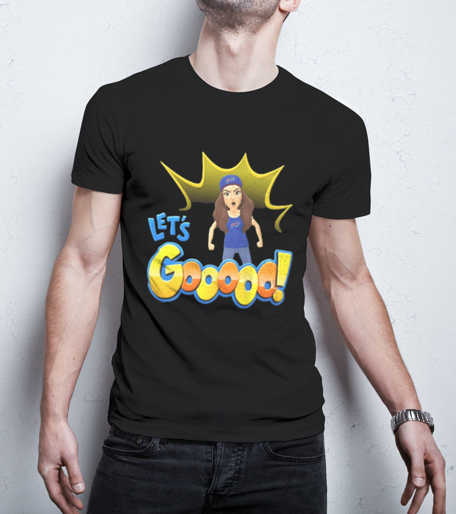 Buffalo Bills Let's Gooooo Football Enthusiast Team Spirit T-Shirt