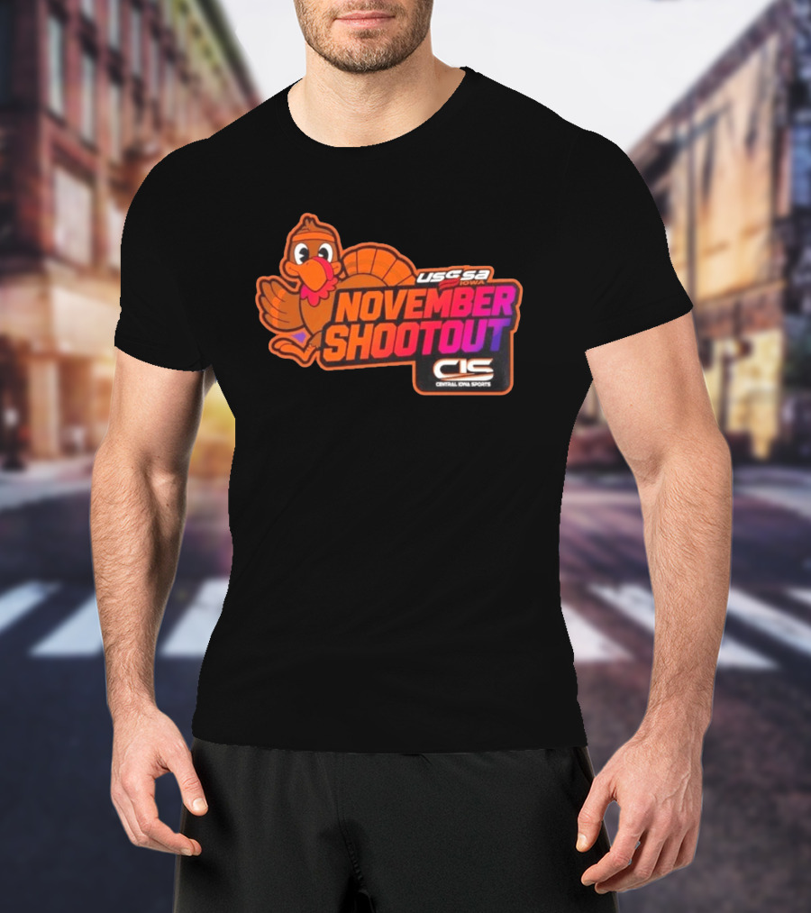 USSSA Iowa November Shootout CIS Central Iowa Sports Turkey 2026 T-Shirt