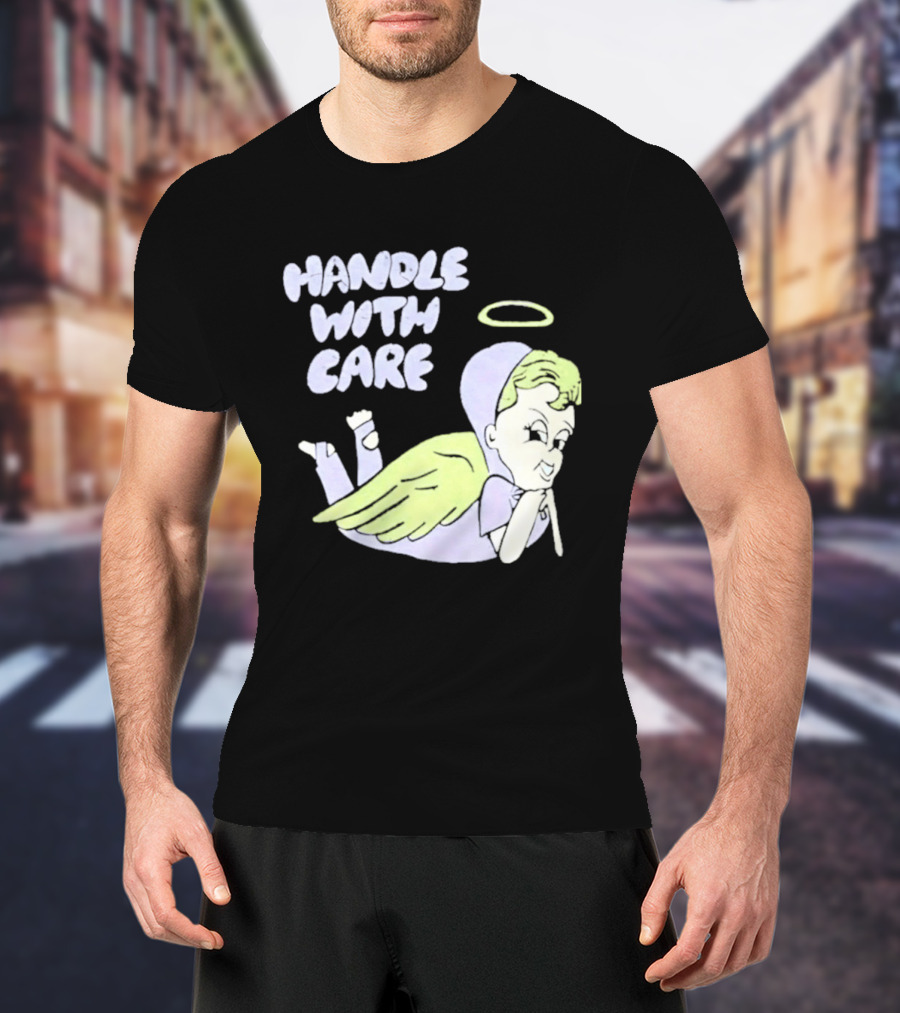 Handle With Care Angel Pastel Halo Wings T-Shirt