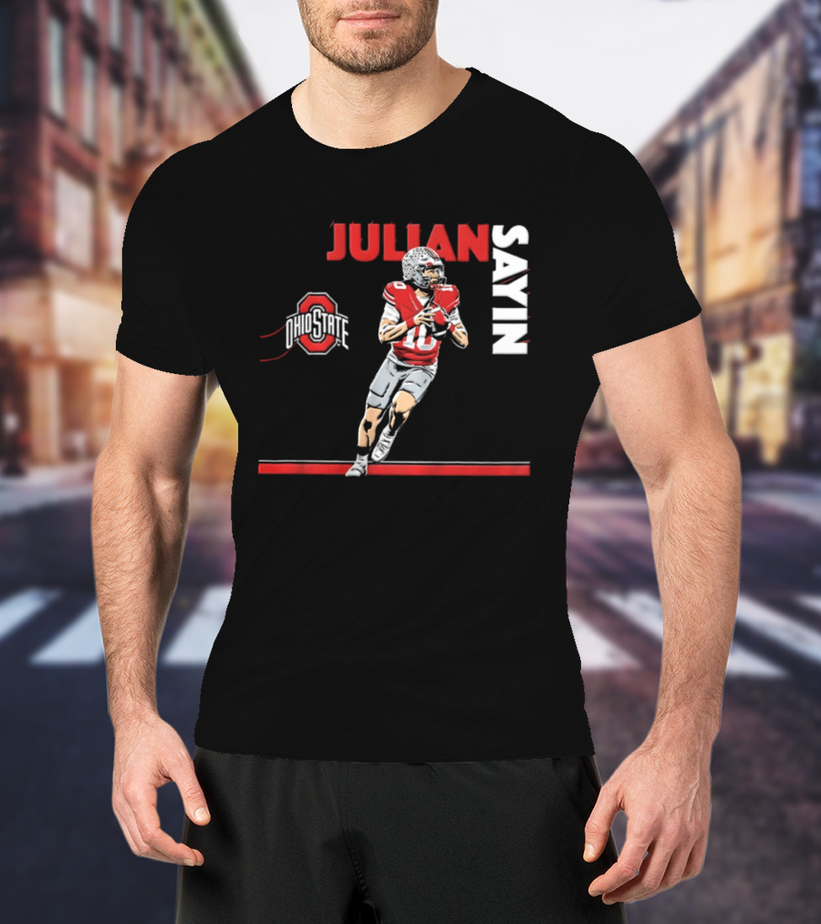 Ohio State Buckeyes Football 2026 Julian Sayin Neon Nights T-Shirt