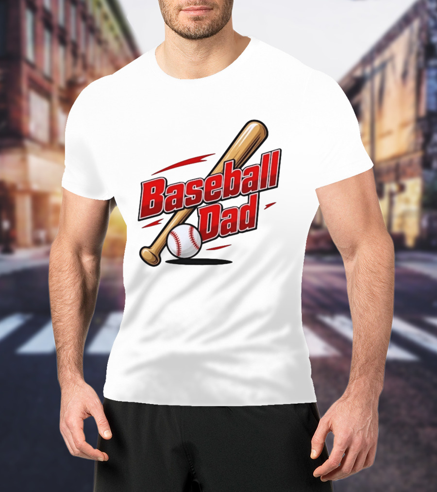 Baseball Dad Bat And Ball Sports T-Shirt